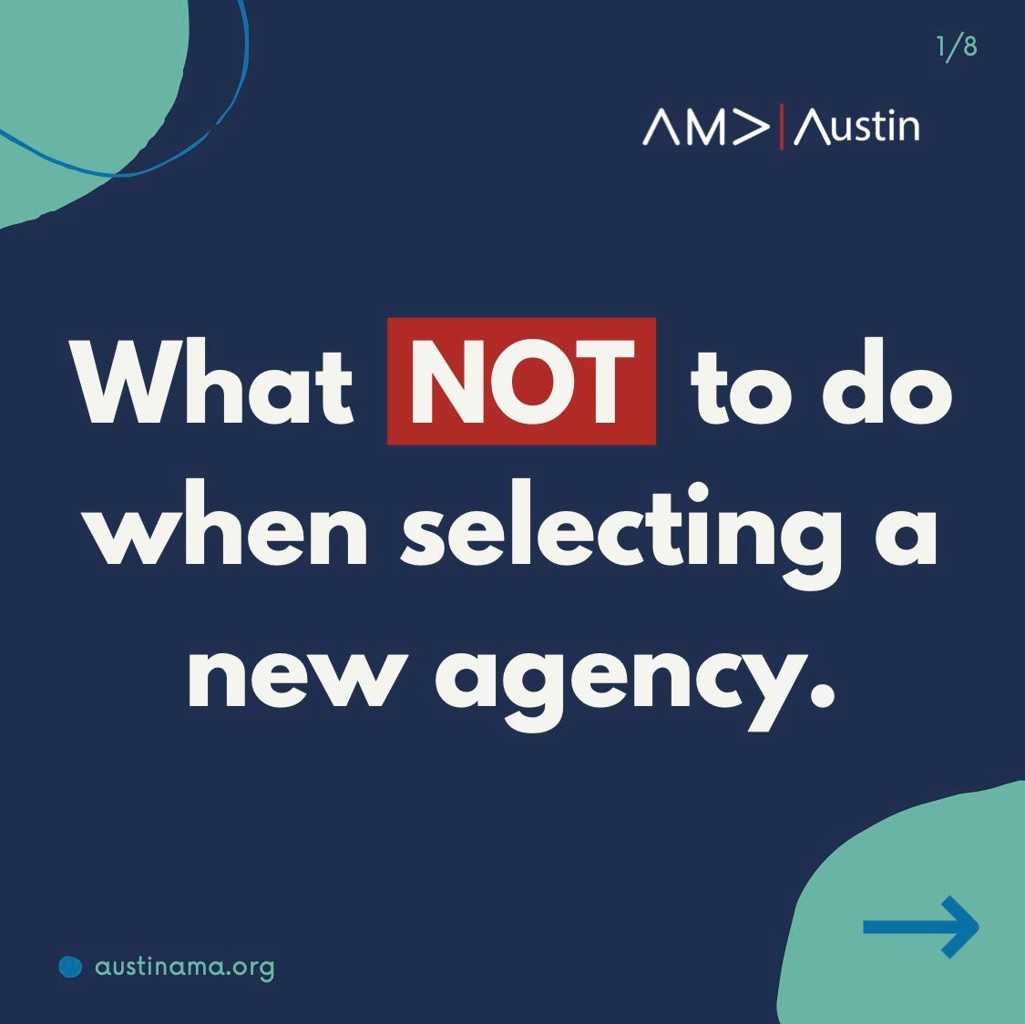 What NOT to do when selecting a new agency - 1